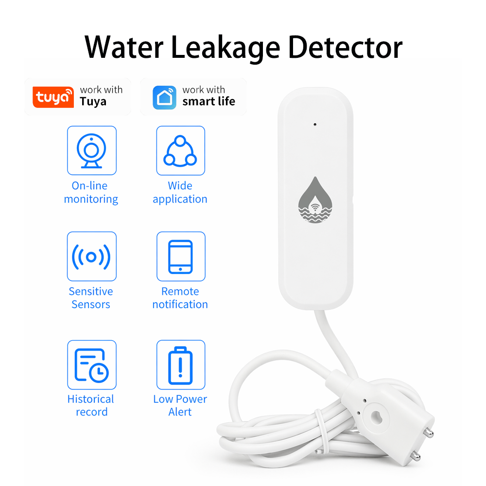 Smart Home For Living - YFK WiFi/Zigbee 누수 경보 센서 Tuya