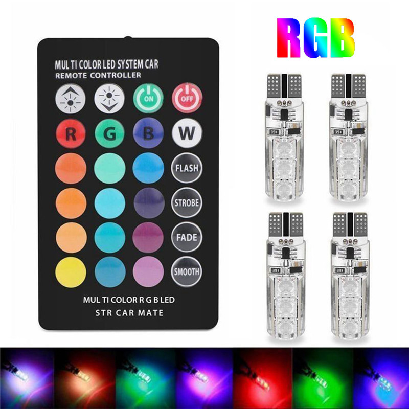 Voice Control Light Bulb - 4개입 자동차 신호등 분위기등 T10 5050