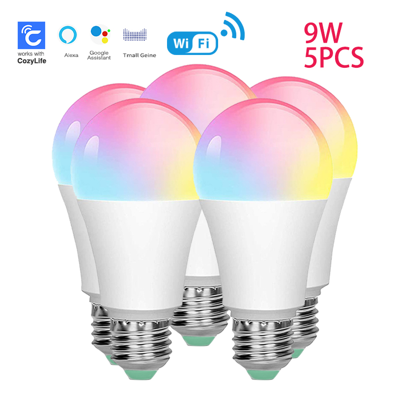 Alexa Compatible Bulb - SIXWGH E27 전구 WiFi 9W 스마트