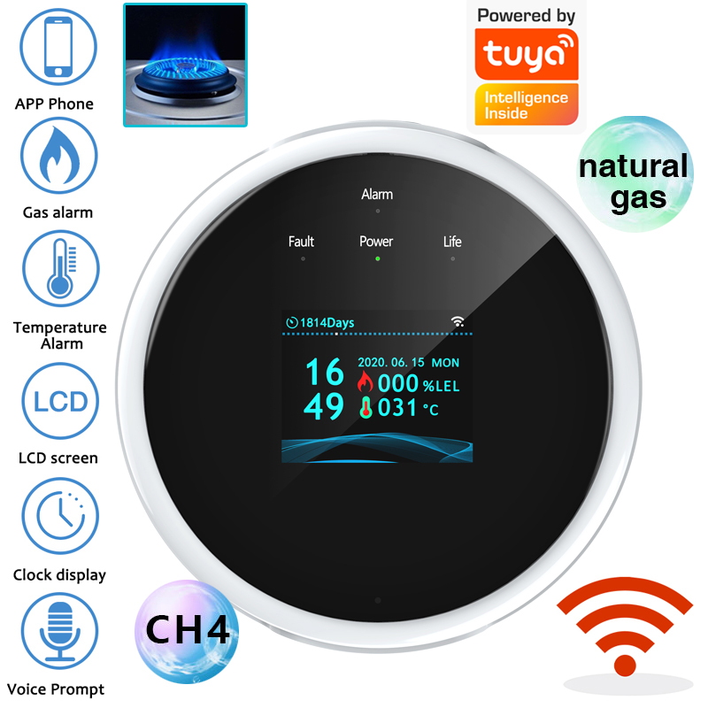 Smart Home Ikea - 2.4G WiFi 가스 경보 센서 가연성