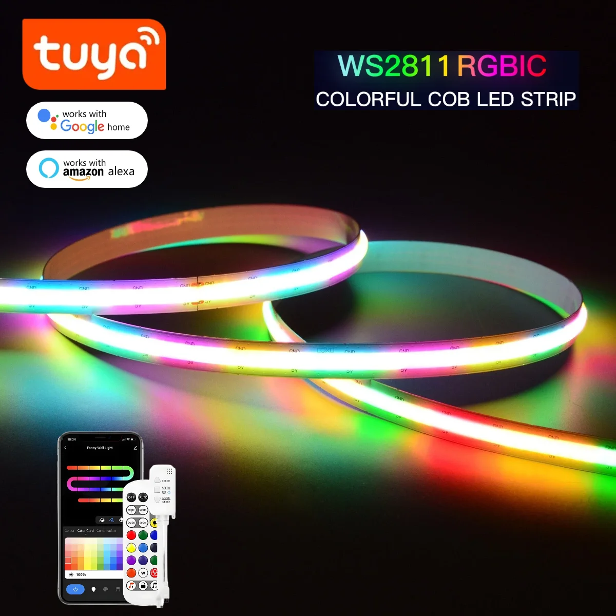 Alexa Compatible Bulb - 스마트 TUYA WS2811 RGB IC 드림컬러