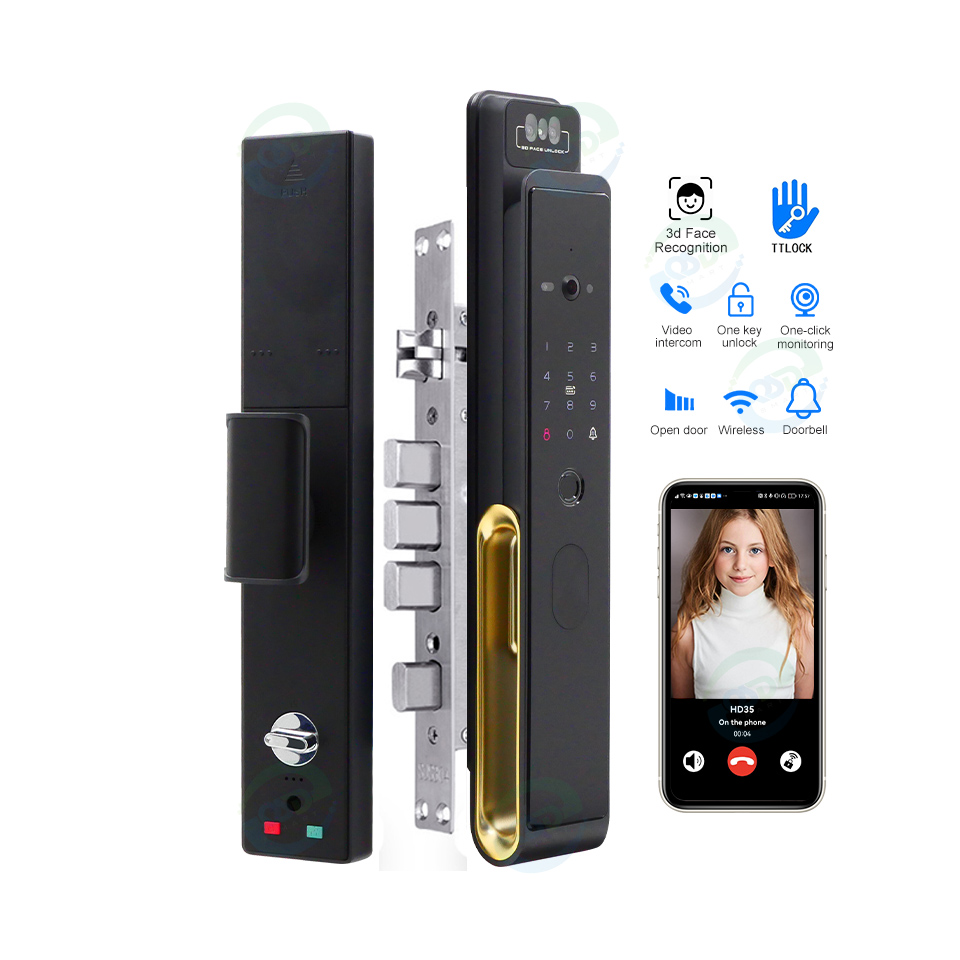 Video Doorbell - 와이파이 비디오 인터콤 얼굴 인식 도어락