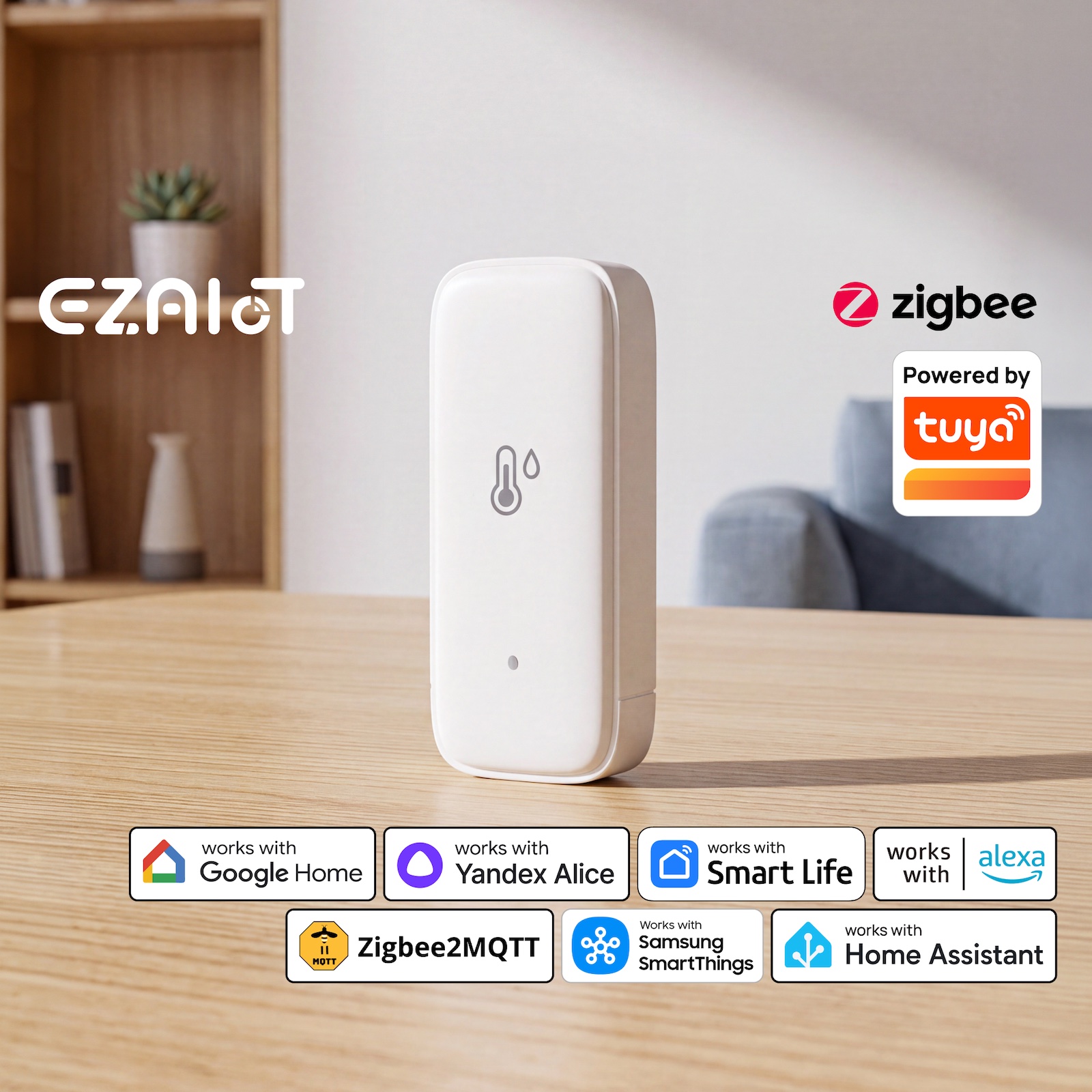Smart Home Hub Samsung - Tuya Zigbee3.0 온도 습도 센서 스마트