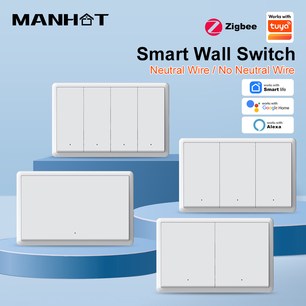 Smart Home Ikea - MANHOT ZigBee3.0 스마트 스위치 중성선 없음
