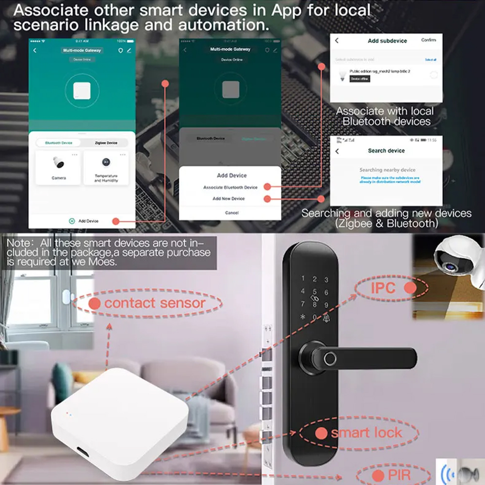 Tuya Zigbee 블루투스 멀티 모드 게이트웨이 허 - Smart Home Hub Ikea 리뷰 및 가격