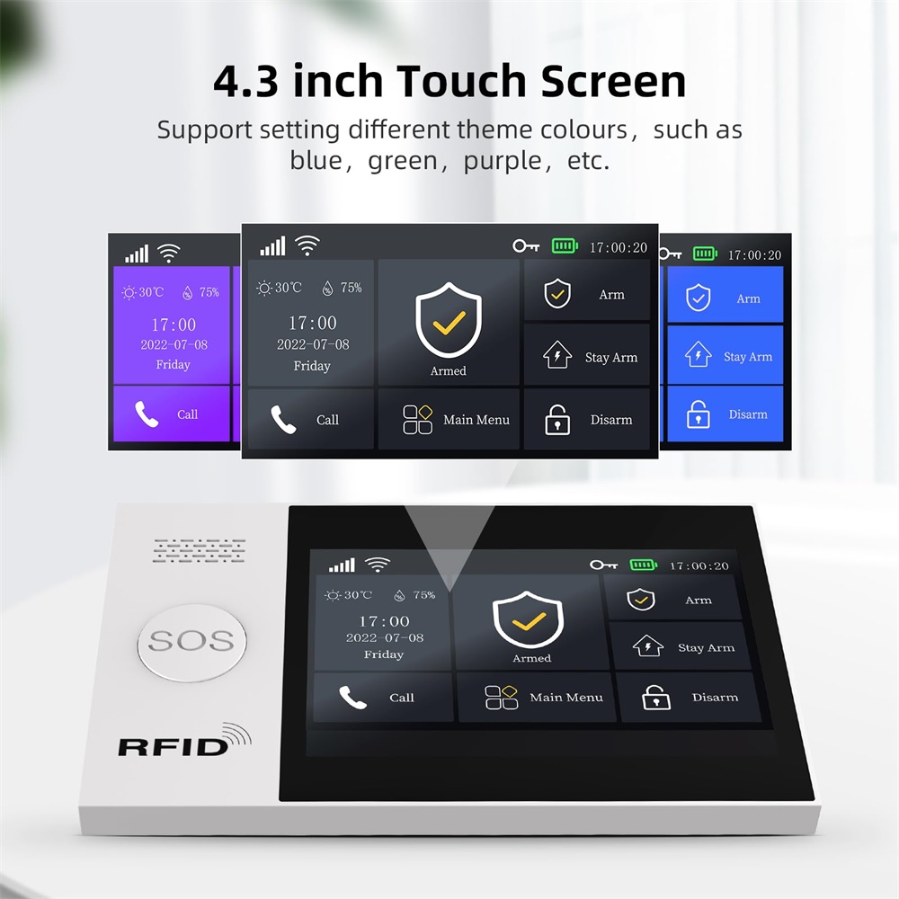 2.4G WIFI 스마트 GSM 알람 시스템, TUYA - Smart Home Wiser 리뷰 및 가격