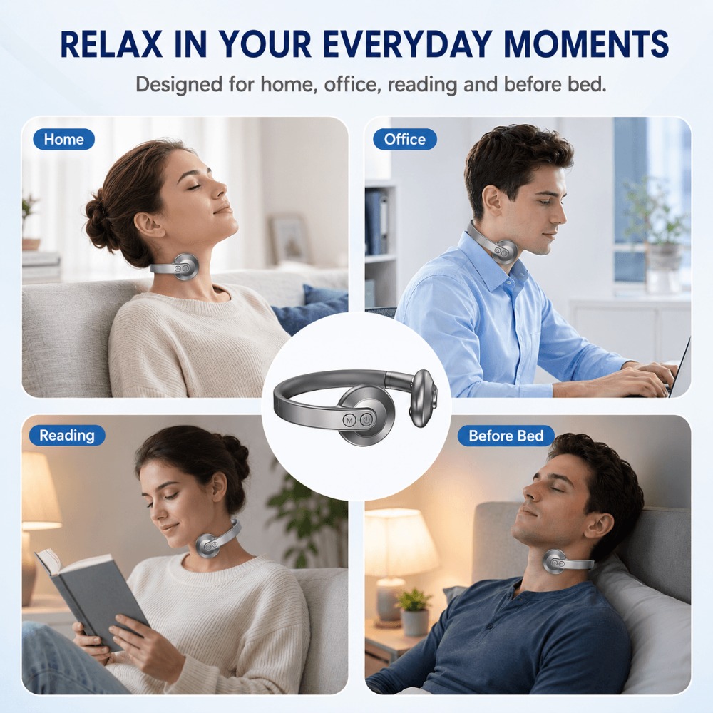 스마트 수면 보조 목 마사지기, 저주파 펄스 장치; 4 - Smart Home Features 리뷰 및 가격