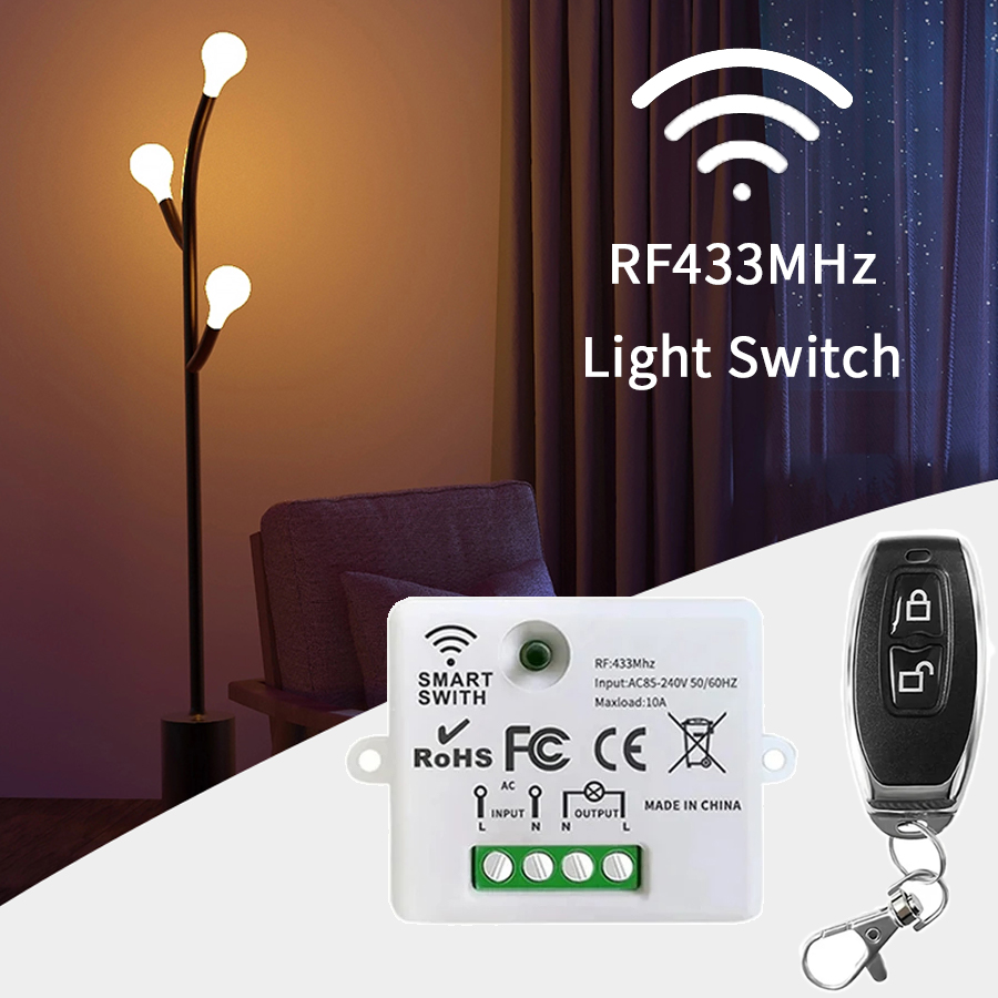 RF 433MHz 무선 원격 제어 스위치 스마트 홈 1 - Smart Home Matter 리뷰 및 가격