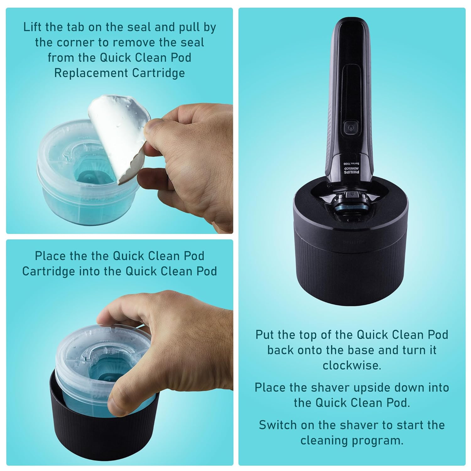 KVIFO 1/2/3개입 퀵 클린 포드 교체 카트리지, - Smart Home Philips 리뷰 및 가격