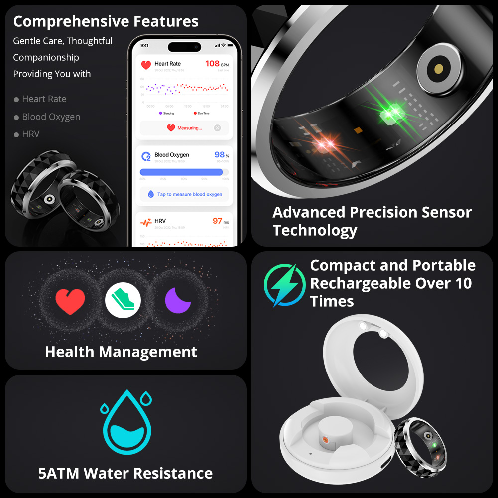 2024 COLMI 남성용 스마트 링, 피젯 스피너 불 - Smart Home Trainer 리뷰 및 가격