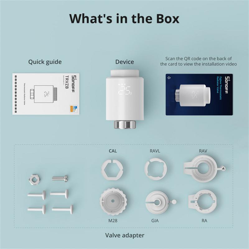 SONOFF 스마트 TRV 지그비 온도 조절 라디에이터 - Smart Home Mqtt 리뷰 및 가격