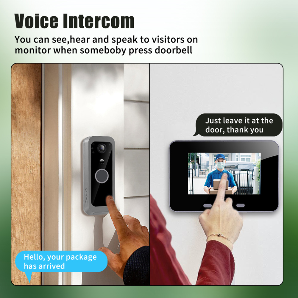 2.4G 무선 비주얼 인터콤 초인종 4.0인치 IPS  - Video Doorbell 리뷰 및 가격