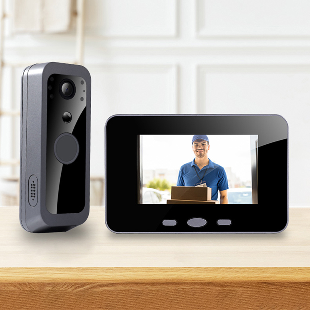 2.4G 무선 비주얼 인터콤 초인종 4.0인치 IPS  - Video Doorbell 리뷰 및 가격