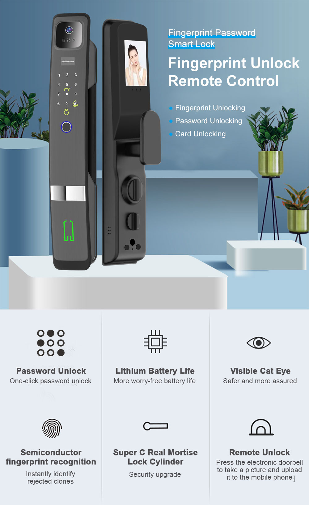 투야 와이파이 지문 3D 얼굴 인식 스마트 도어락 비디 - Video Doorbell 리뷰 및 가격