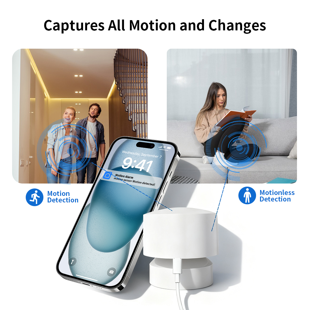 Zigbee 또는 WiFi 스마트 인체 감지 센서 24 - Smart Home For Living 리뷰 및 가격