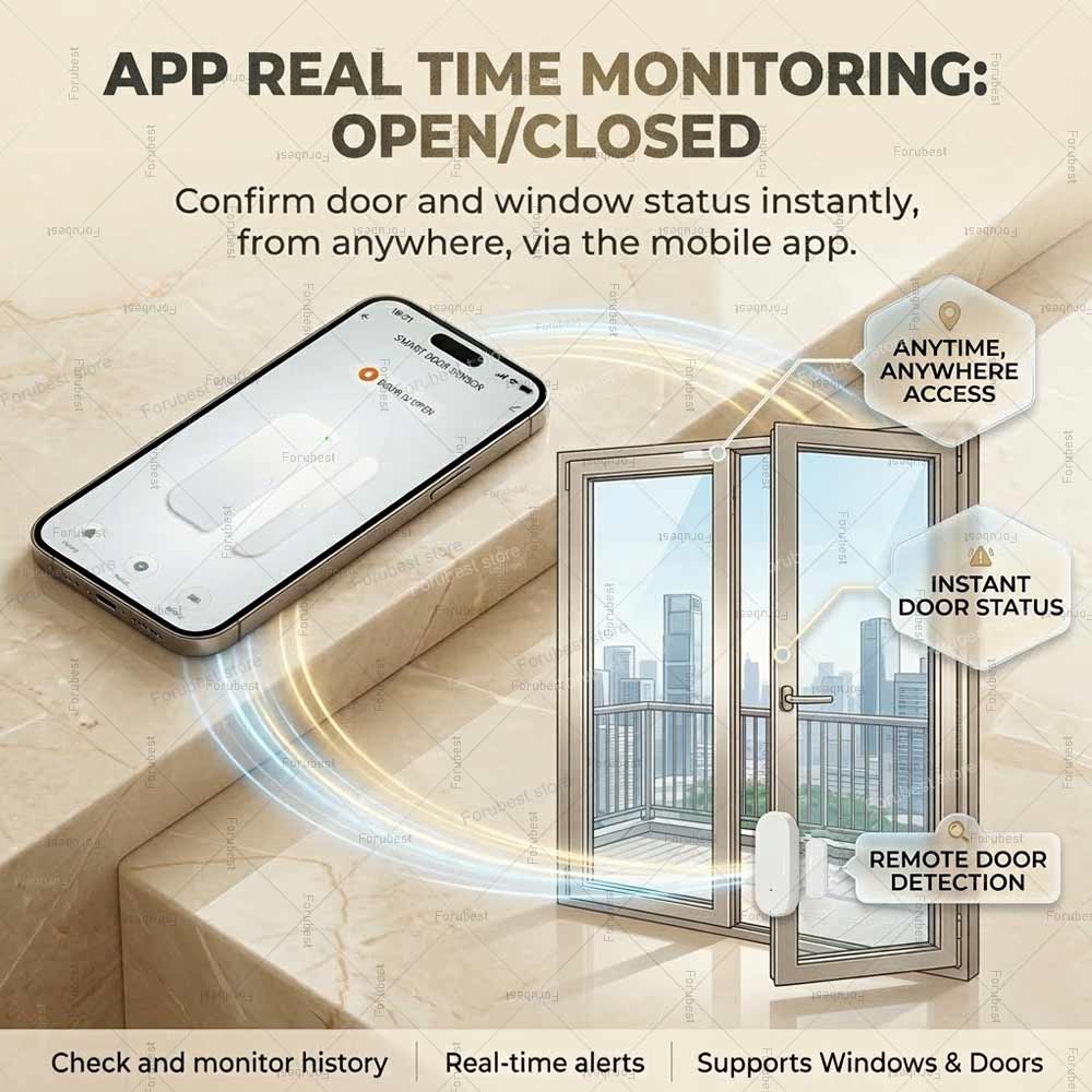 Tuya Zigbee 도어 윈도우 센서 도난 경보 센서 - Smart Home Mqtt 리뷰 및 가격