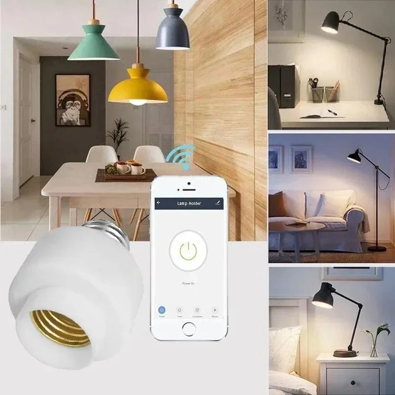 Tuya WIiFi BL E27 소켓 스마트 램프 홀더 - Voice Control Light Bulb 리뷰 및 가격
