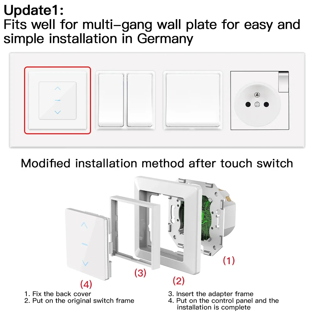 모스 터치 디자인 와이파이 스마트 커튼 스위치 (모터식 - Smart Home Blinds 리뷰 및 가격