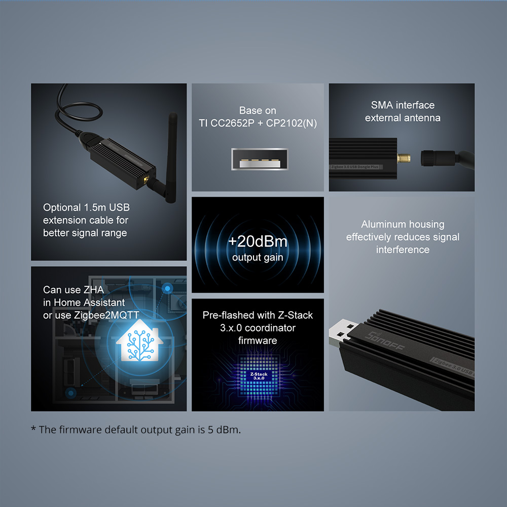 SONOFF 지그비 게이트웨이 3.0 ZBDongle- - Smart Home Mqtt 리뷰 및 가격