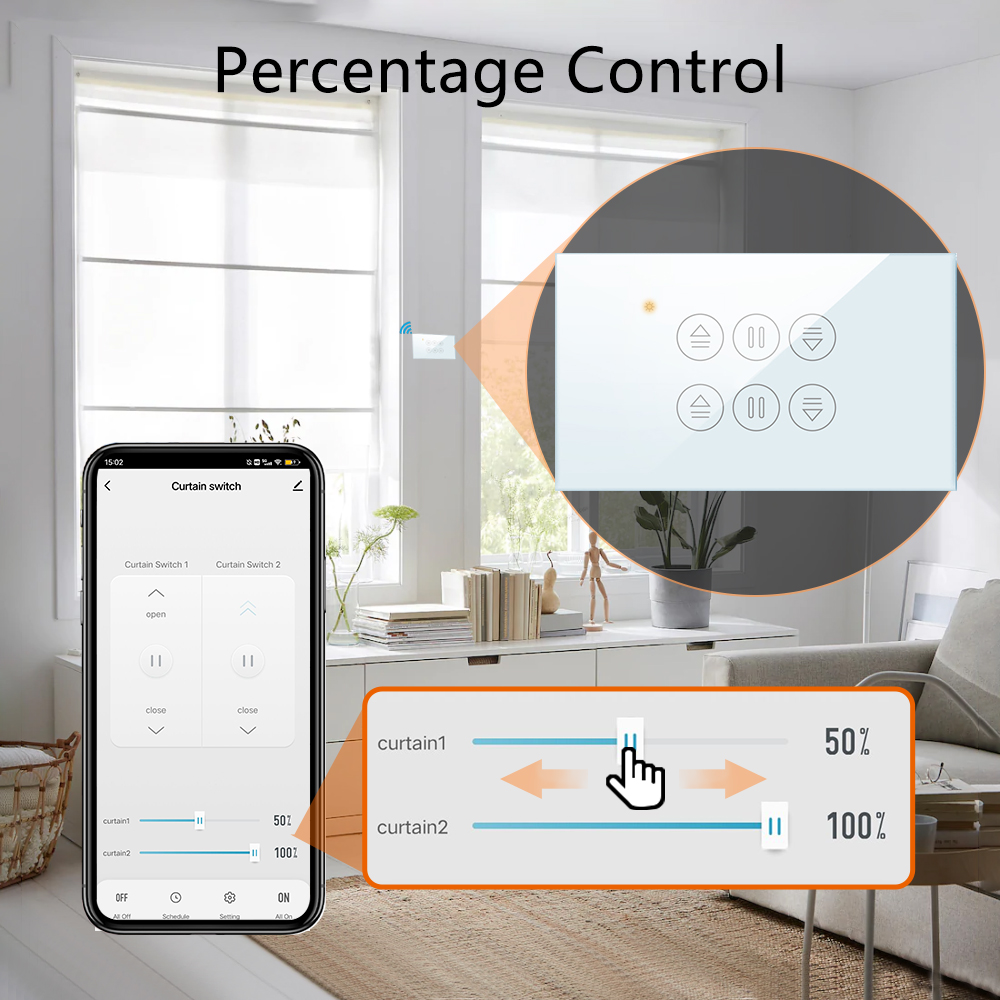 QCSMART WiFi 더블 커튼 미국 스위치 Tuya - Smart Home Blinds 리뷰 및 가격