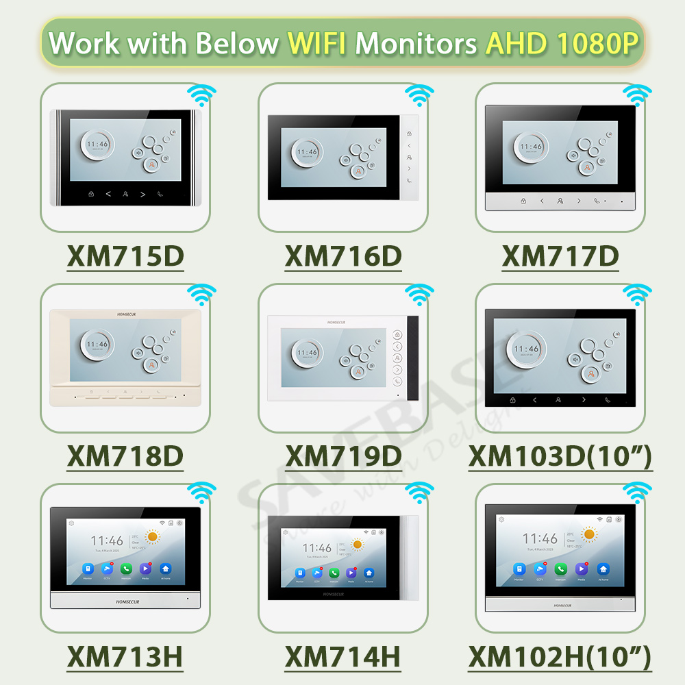 4선식 XC113F-2 HD 실외 초인종 카메라 IP6 - Video Doorbell 리뷰 및 가격