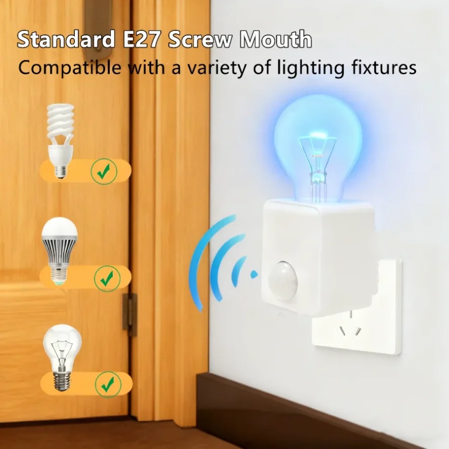 E27 PIR 모션 센서 LED 스위치 램프 베이스 E - Voice Control Light Bulb 리뷰 및 가격