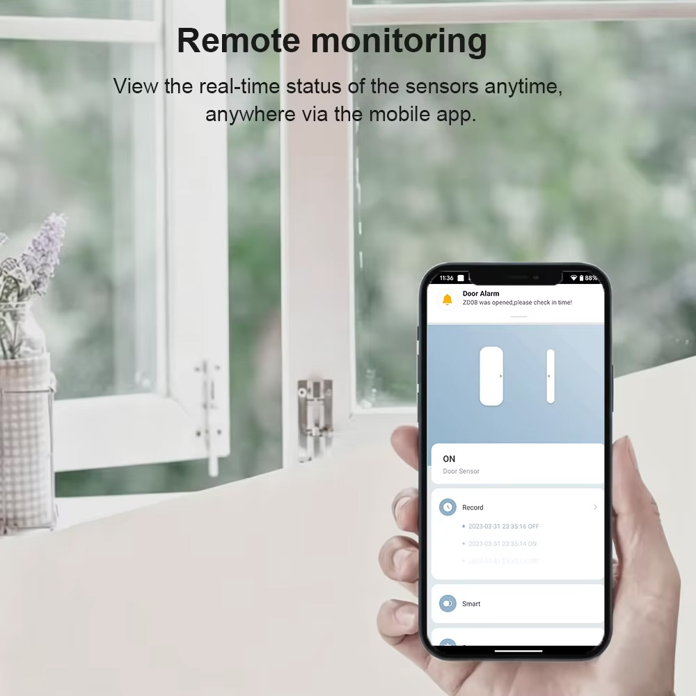Zigbee 3.0 도어 윈도우 센서 자기 접촉식 스마 - Smart Home Features 리뷰 및 가격