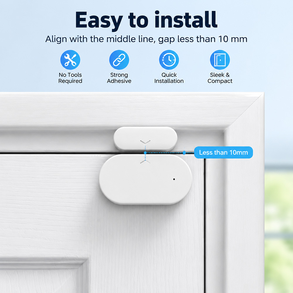 Zigbee 3.0 도어 윈도우 센서 자기 접촉식 스마 - Smart Home Features 리뷰 및 가격