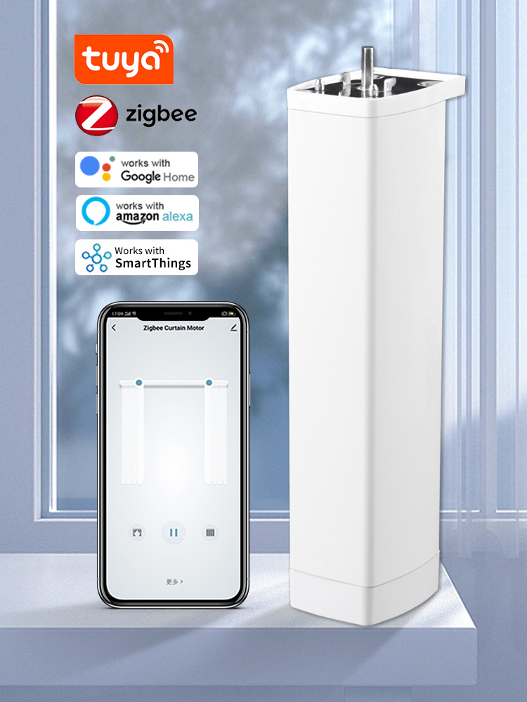 스마트 Tuya Zigbee 전기 스마트 자동 홈 커튼 - Smart Home Features 리뷰 및 가격