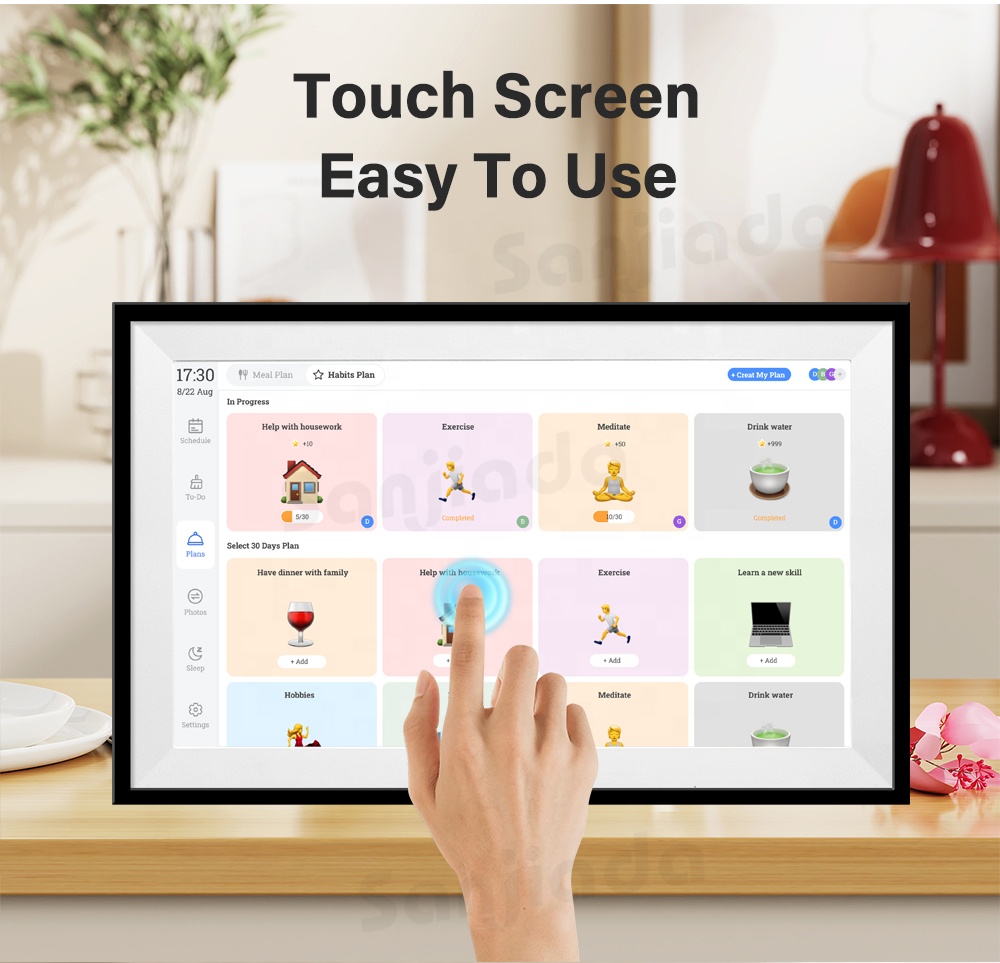 디지털 캘린더 터치스크린 15.6인치, 가족 일일 플래 - Smart Home Uses 리뷰 및 가격