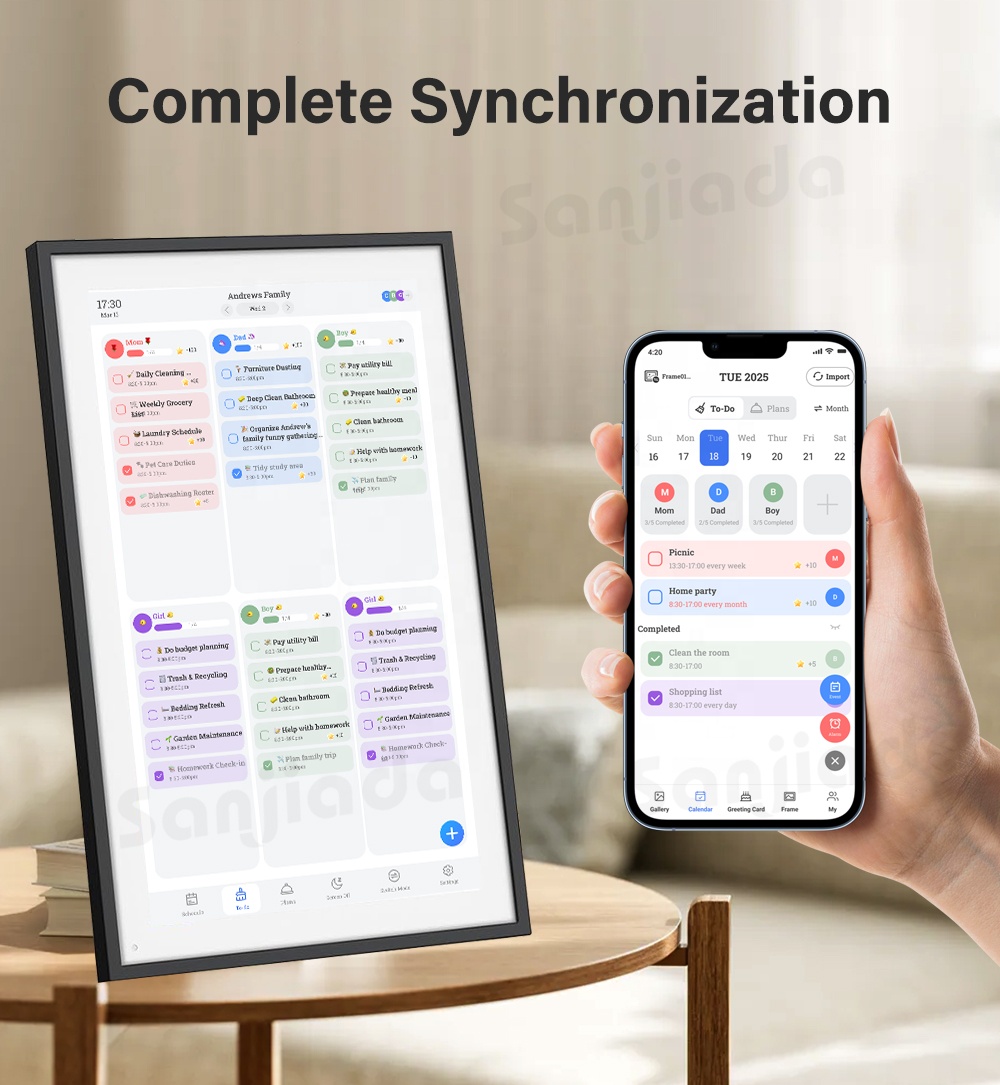 디지털 캘린더 터치스크린 15.6인치, 가족 일일 플래 - Smart Home Uses 리뷰 및 가격
