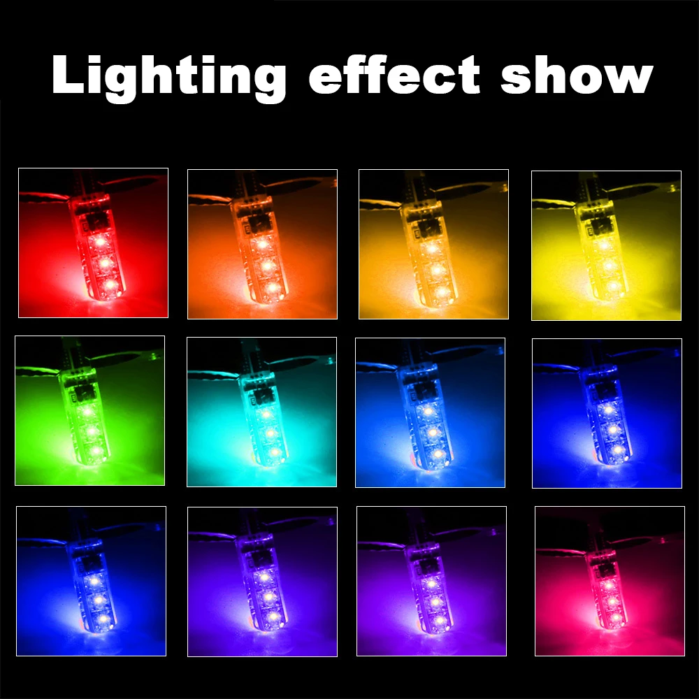 1 세트 메모리 기능 T10 W5w RGB LED 전구 - Voice Control Light Bulb 리뷰 및 가격