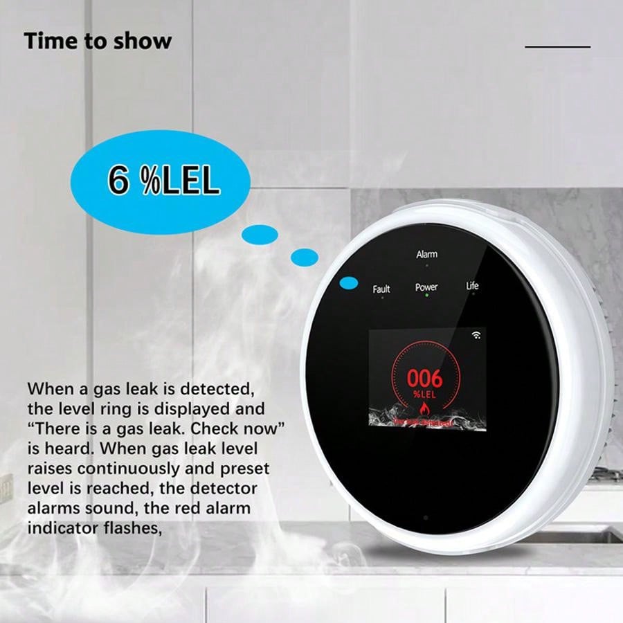 2.4G WiFi 가스 경보 센서 가연성 가스 감지기는 - Smart Home Ikea 리뷰 및 가격