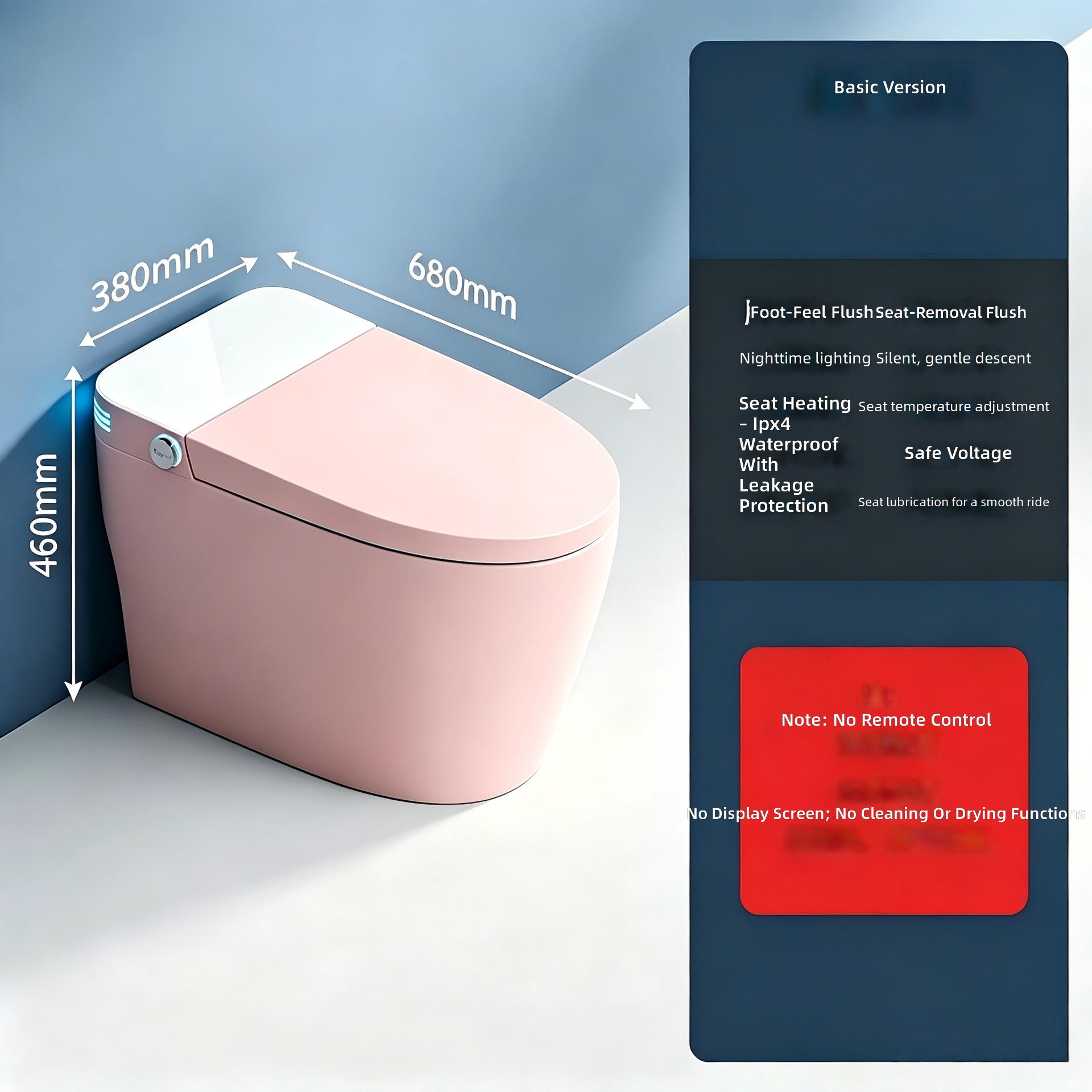 스마트 변기, 핑크색, 올인원 자동, 수압 제한 없음, - Smart Home Uses 리뷰 및 가격