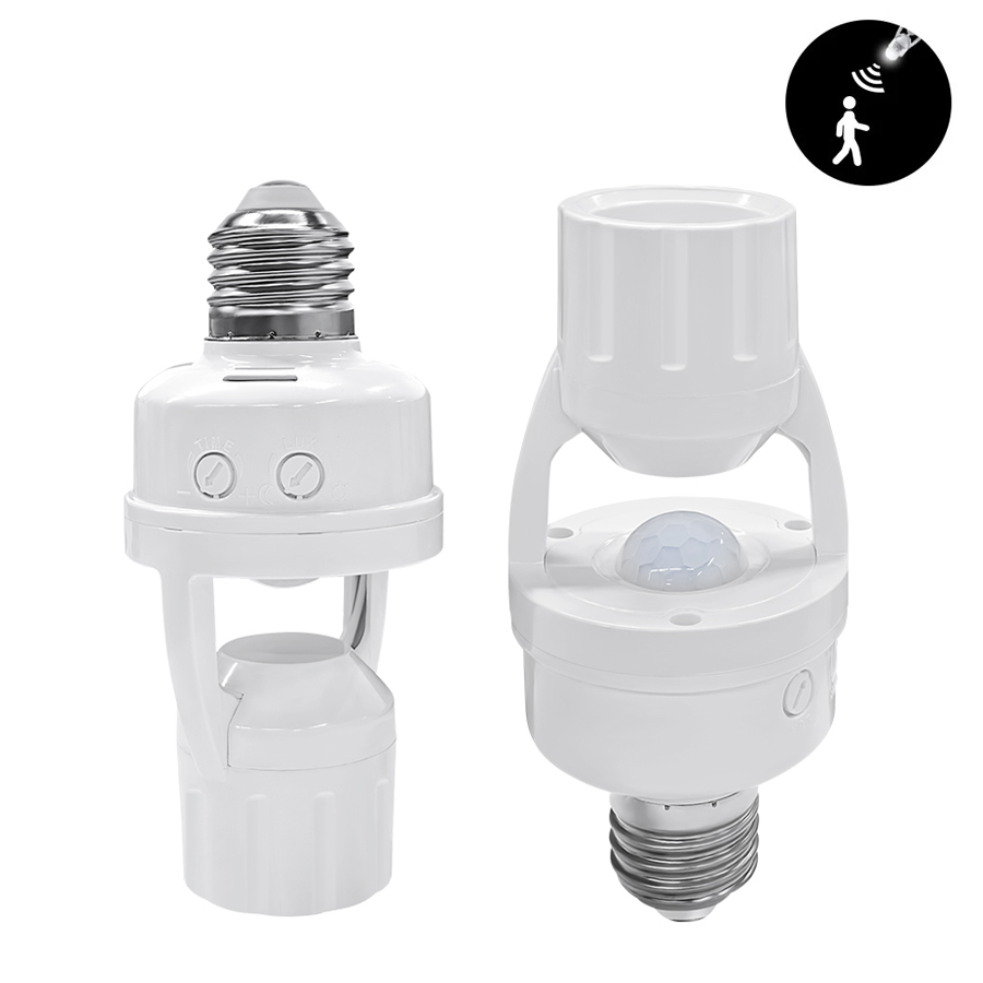PIR 모션 센서 E27 전구 소켓 램프 베이스 AC1 - Voice Control Light Bulb 리뷰 및 가격