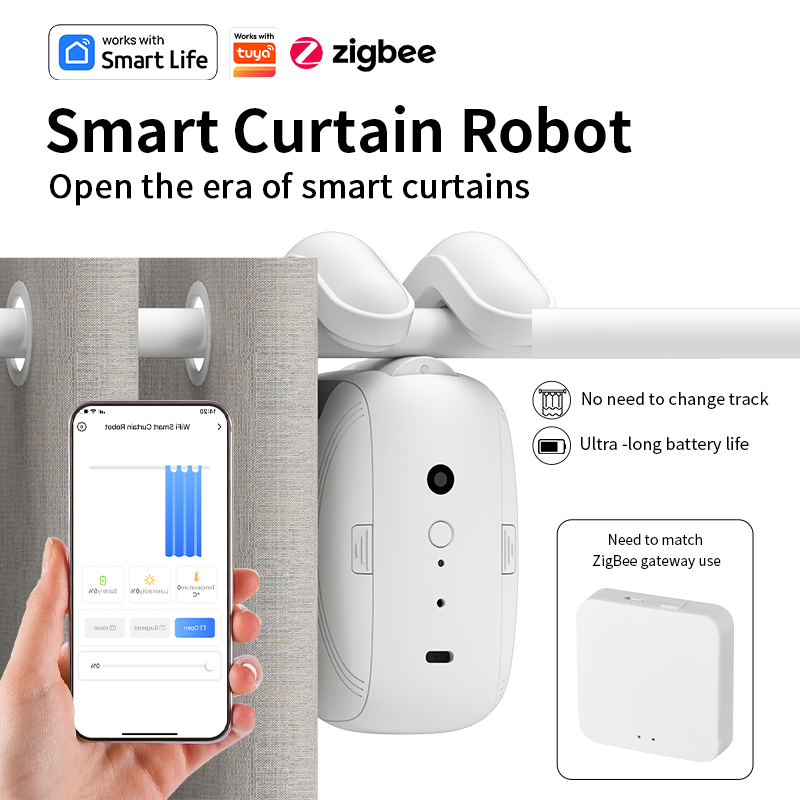 지그비 스마트 커튼 드라이버 로봇 자동 커튼 모터 커튼 - Smart Home Matter 리뷰 및 가격