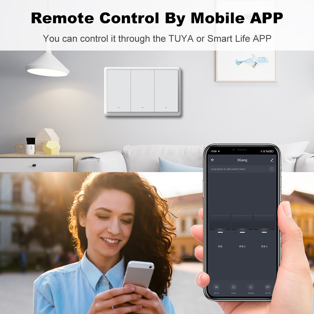 MANHOT ZigBee3.0 스마트 스위치 중성선 없 - Smart Home Ikea 리뷰 및 가격