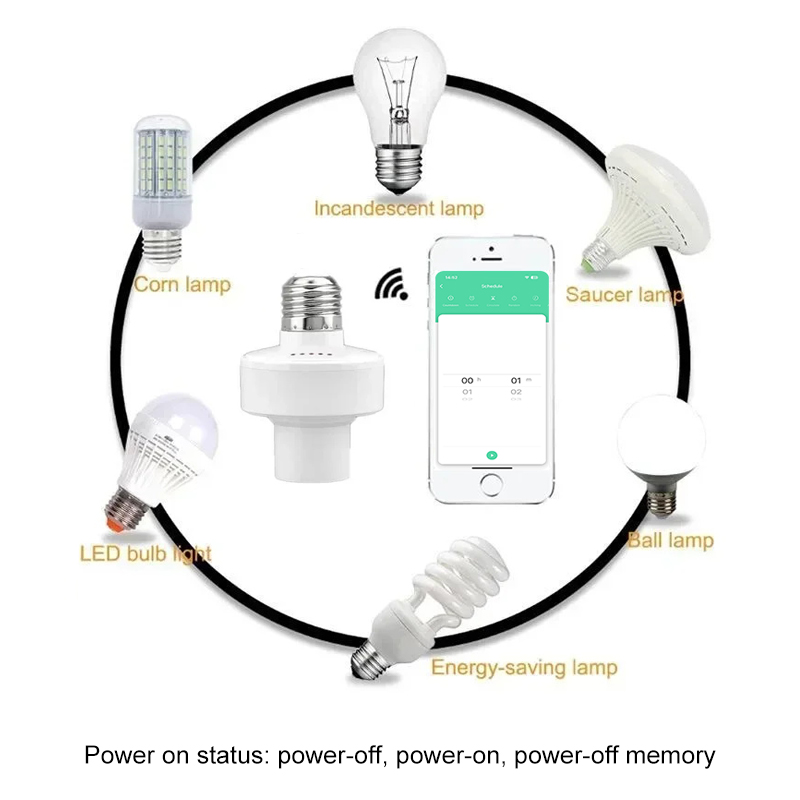 Tuya 스마트 E27 소켓 스위치 APP 제어 타이머 - Smart Home Matter 리뷰 및 가격