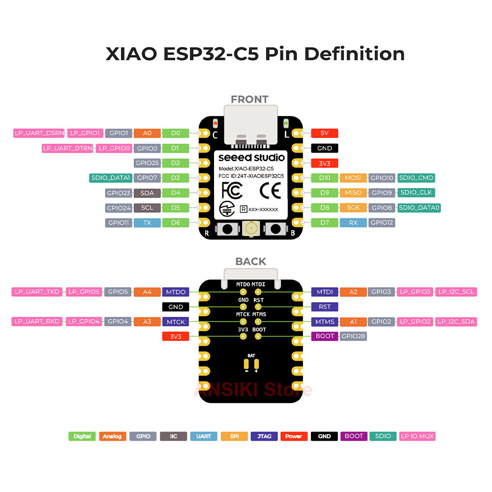 seeed studio XIAO ESP32-C5 최초의 - Smart Home Mqtt 리뷰 및 가격