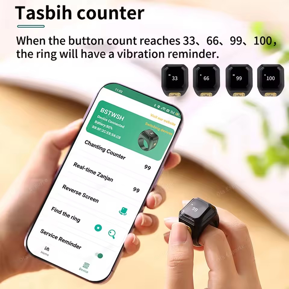 2026 최신 키블라 지크르 무슬림 스마트 링 타스비히 - Smart Home Trainer 리뷰 및 가격