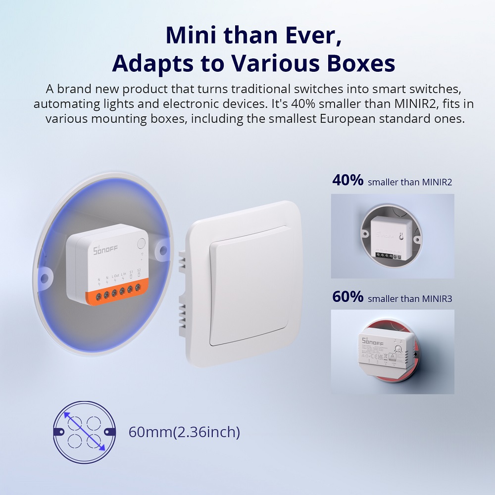 Sonoff Mini R4 Extreme Wifi 스마 - Smart Home Matter 리뷰 및 가격